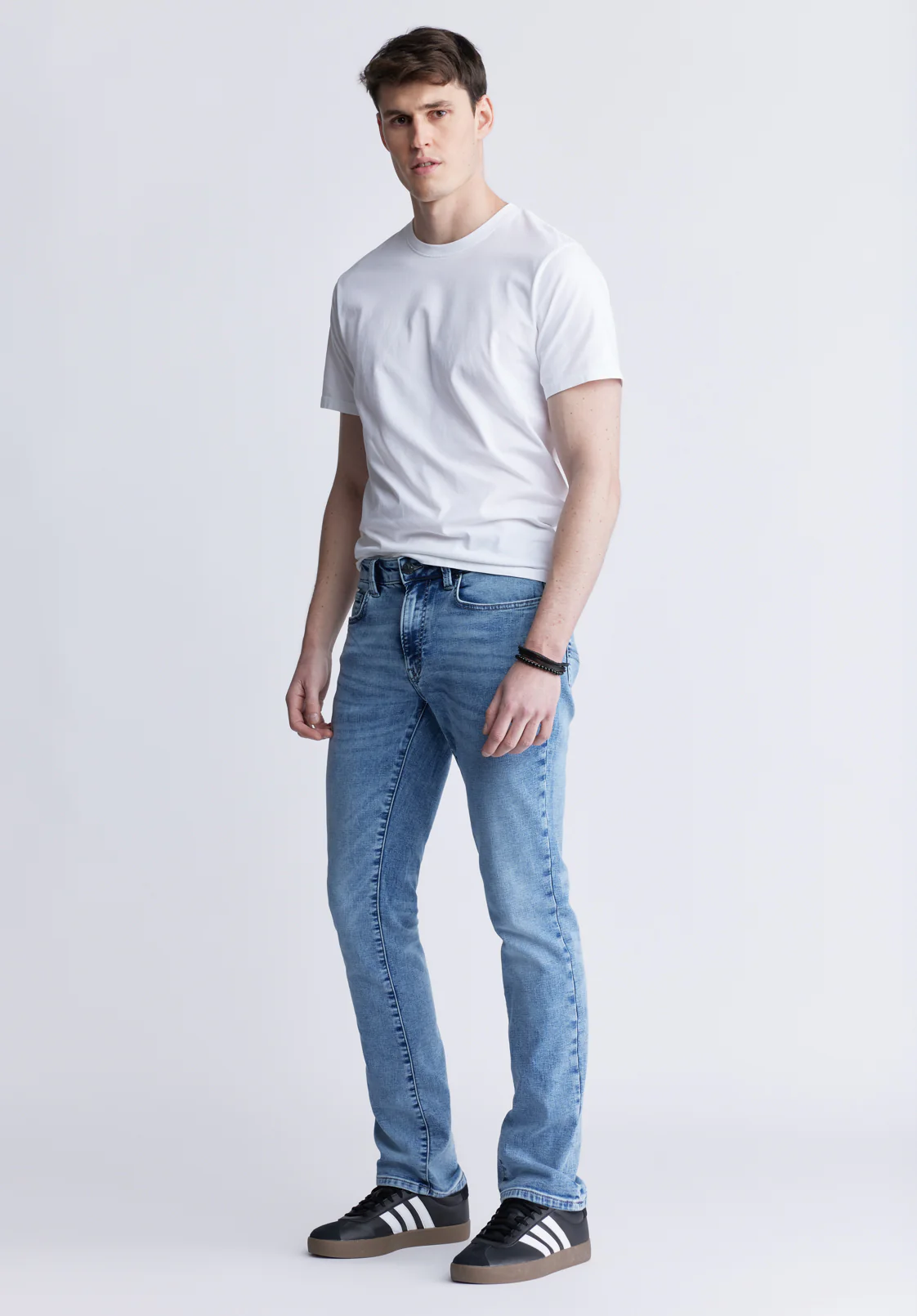 Slim Ash Men's Freedom Flex Jeans, Sanded Wash - BM22990 - Image 6