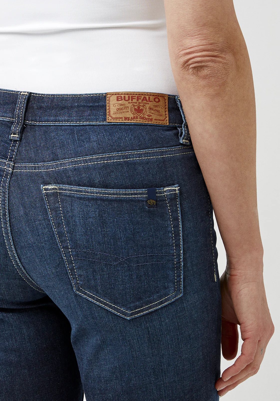 Mid Rise Slim Carrie Women's Jeans in Reckless Blue - BL15674 - Image 5