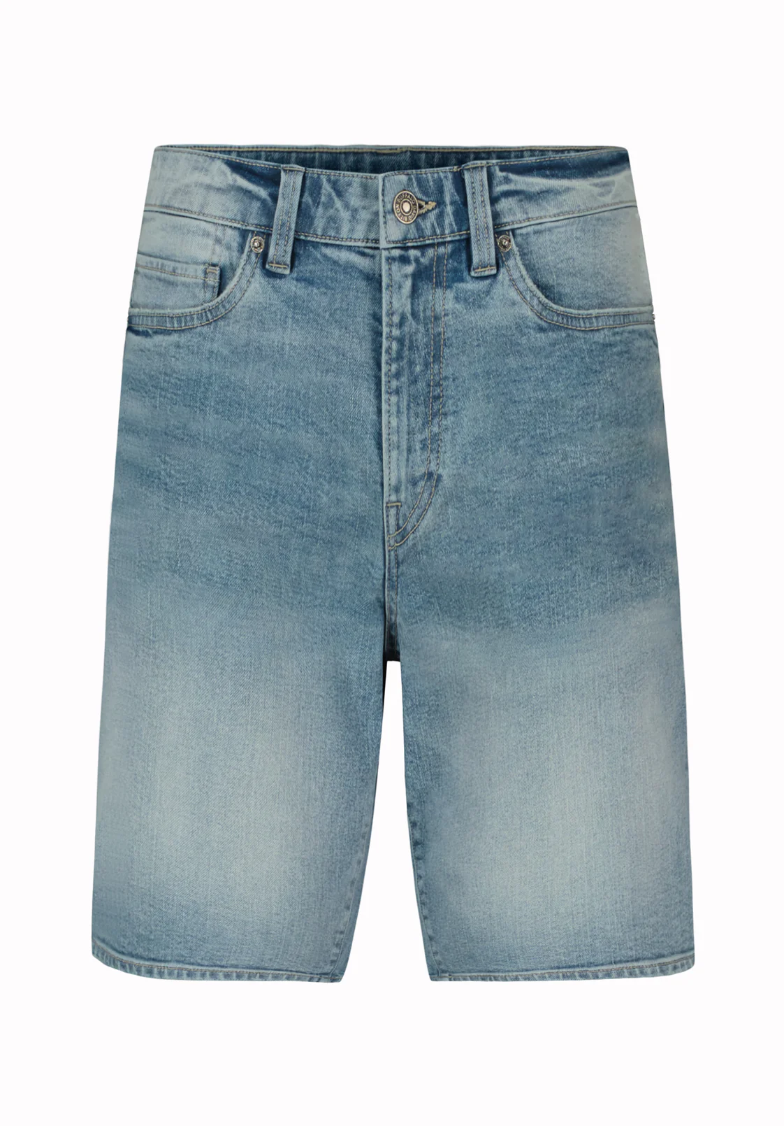 Relaxed Straight Dean Men's Denim Shorts in Authentic Worn Wash - BM22952 - Image 5