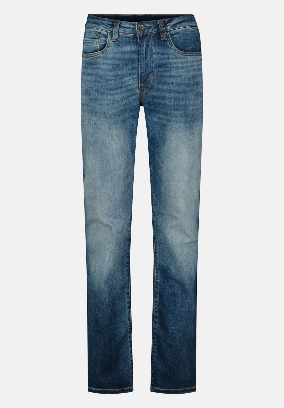 Relaxed Straight Driven Men's Jeans in Sanded Blue - BM22641 - Image 5