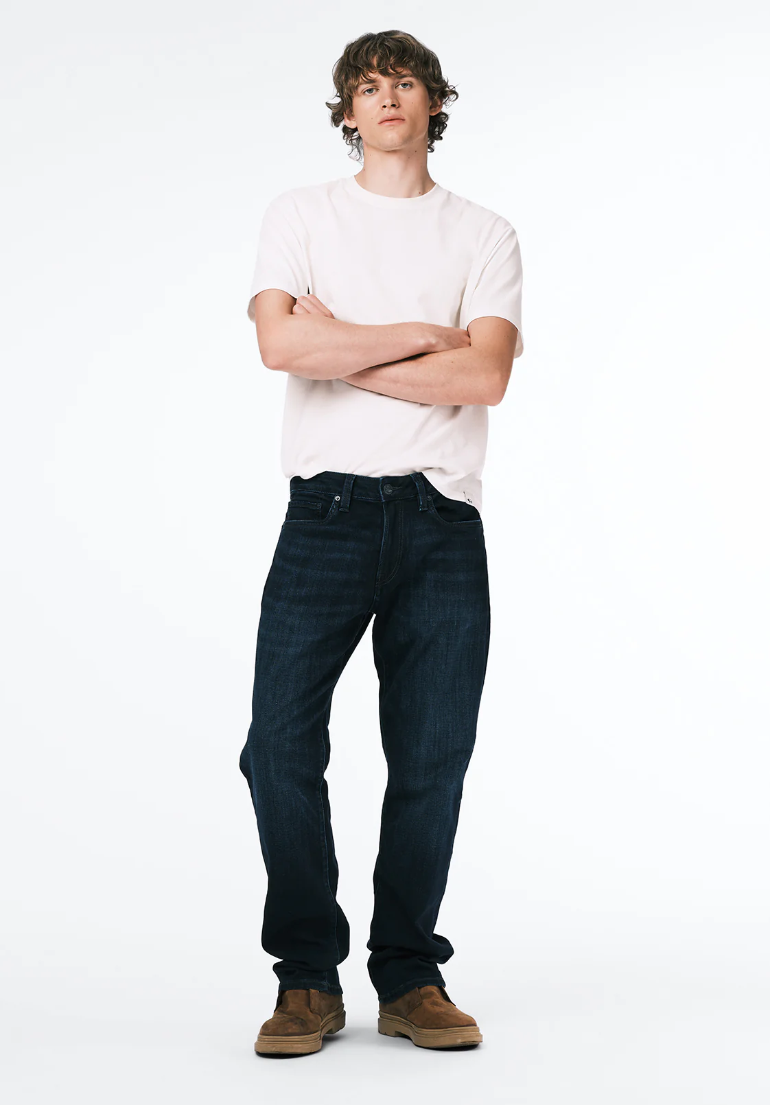 Relaxed Straight Driven Men's Jeans in Authentic Indigo - BM22137 - Image 4