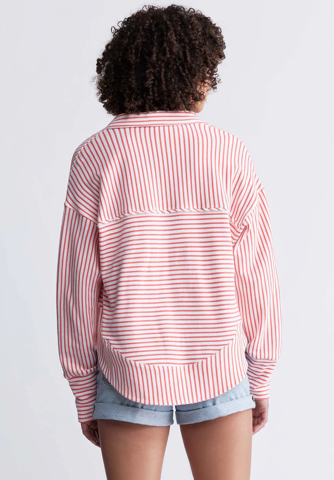 Ellowynne Women’s Striped Pullover in White & Red - KT0099P - Image 4