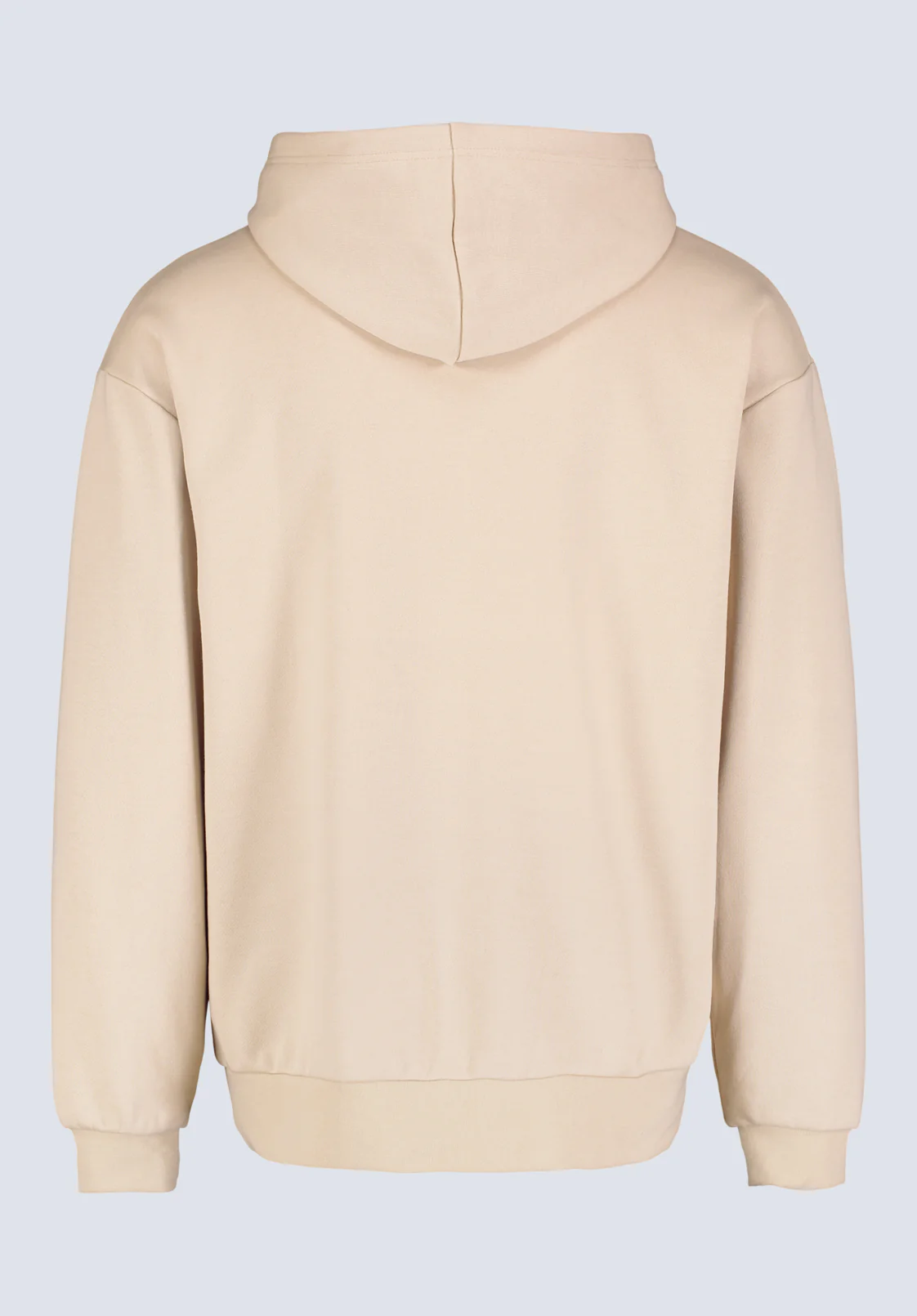 Fabio Men's Hooded Sweatshirt with Chest Pocket, Cream - BM24393 - Image 8