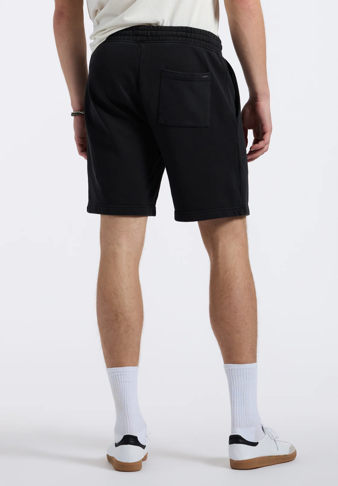 Hilston Men's Fleece Relaxed Shorts, Black - BM24536 - Image 3