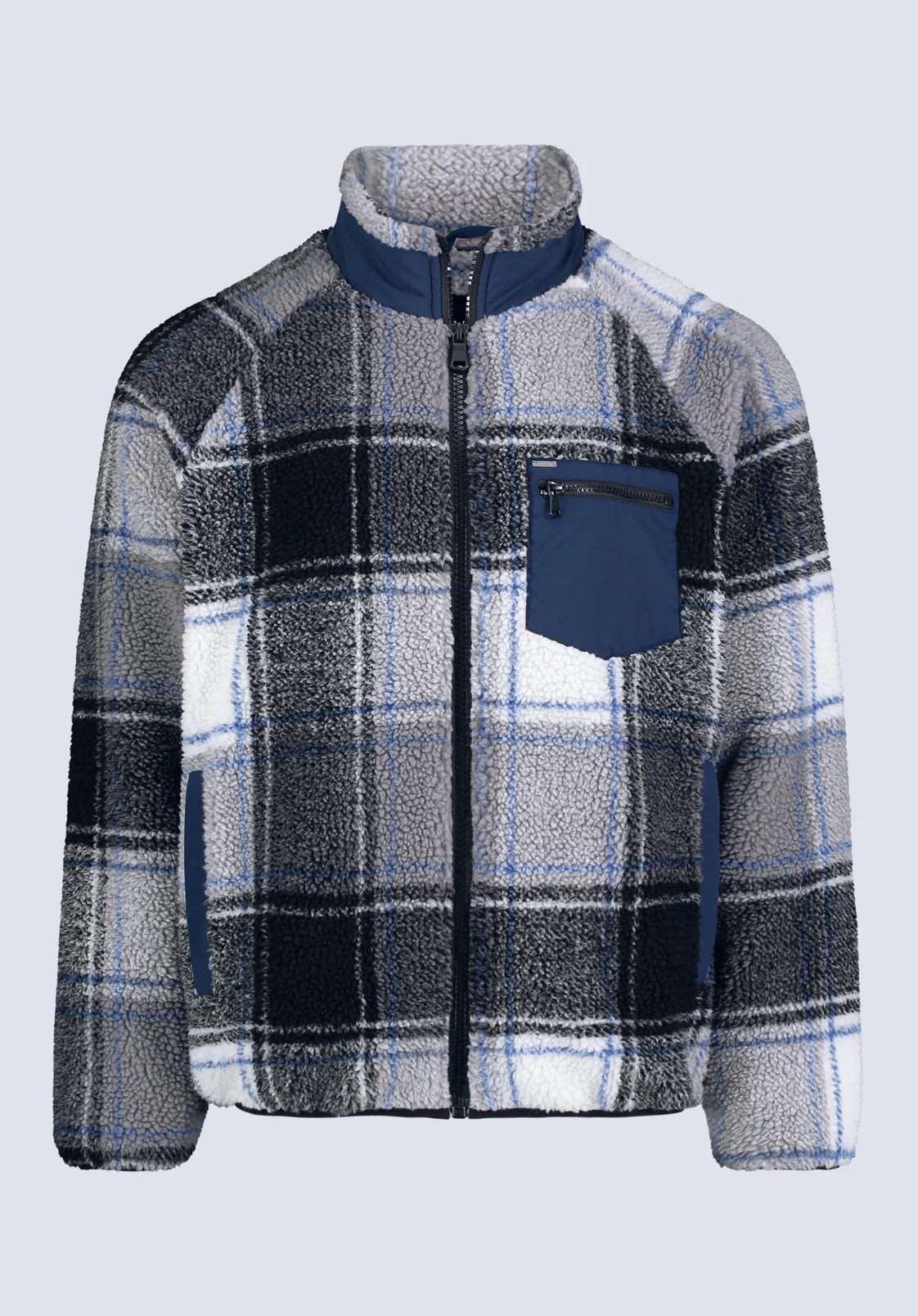 Jaik Men's Sherpa Bomber Jacket, Midnight Blue - BM24490 - Image 6