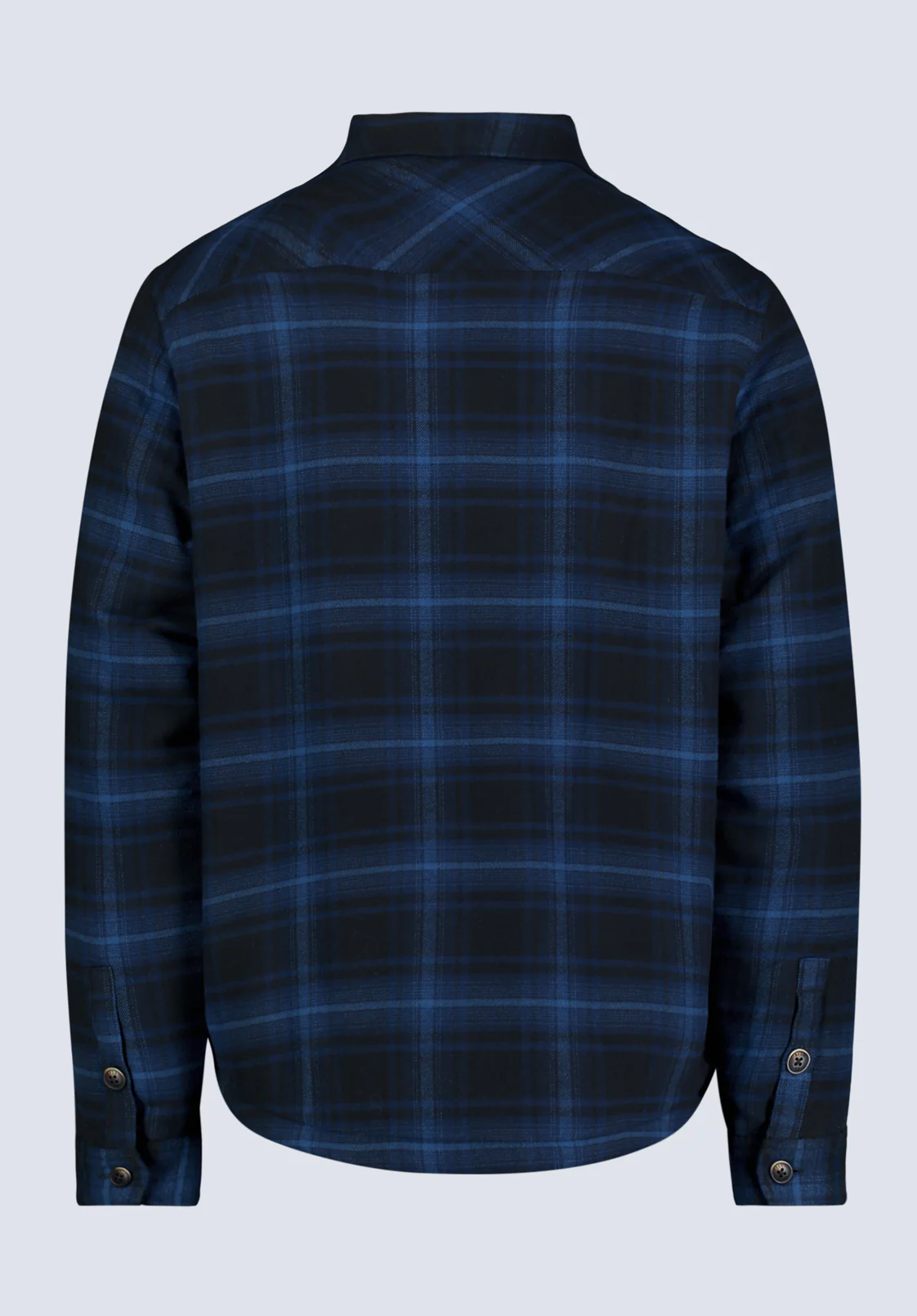 Jalika Men's Plaid Shacket with Sherpa Lining, Black & Navy - BM24447 - Image 7