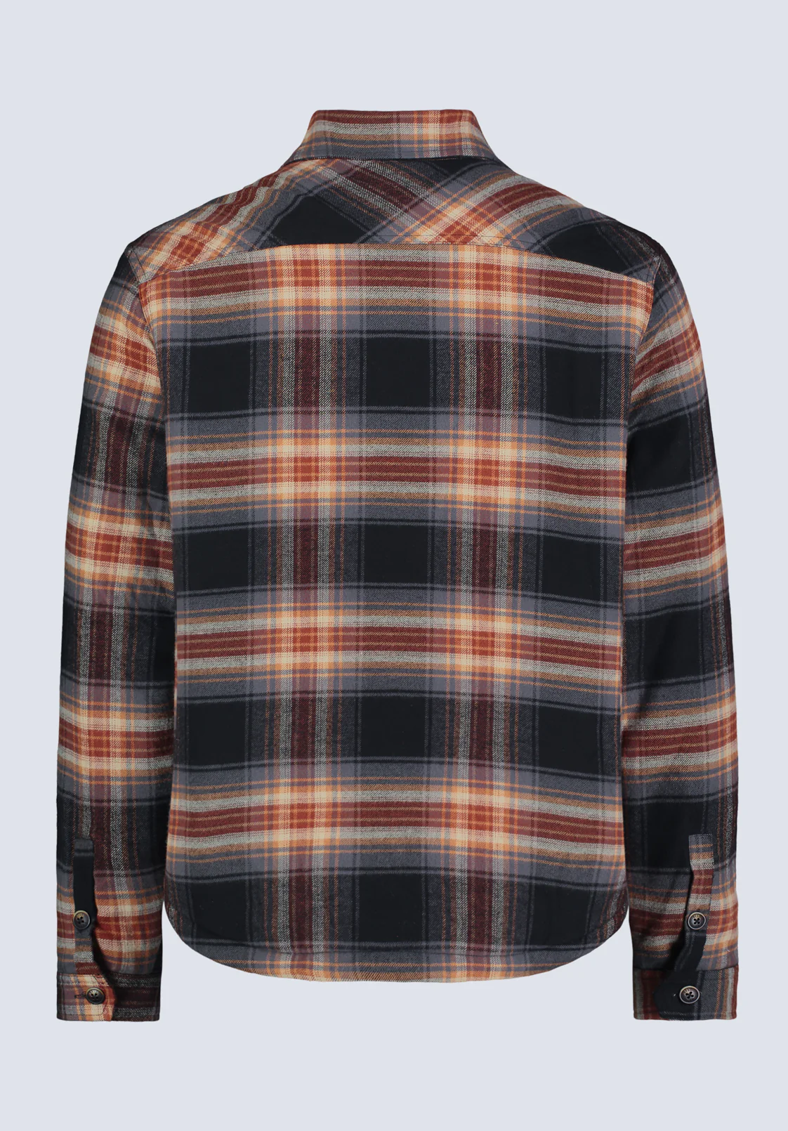 Jalika Men's Plaid Shacket with Sherpa Lining, Black & Brown - BM24447 - Image 8