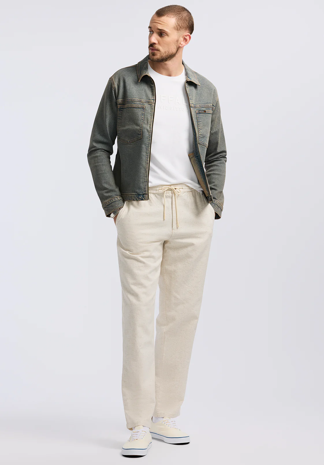 Jett Men's Zip-Front Denim Jacket, Indigo - BM26087 - Image 3