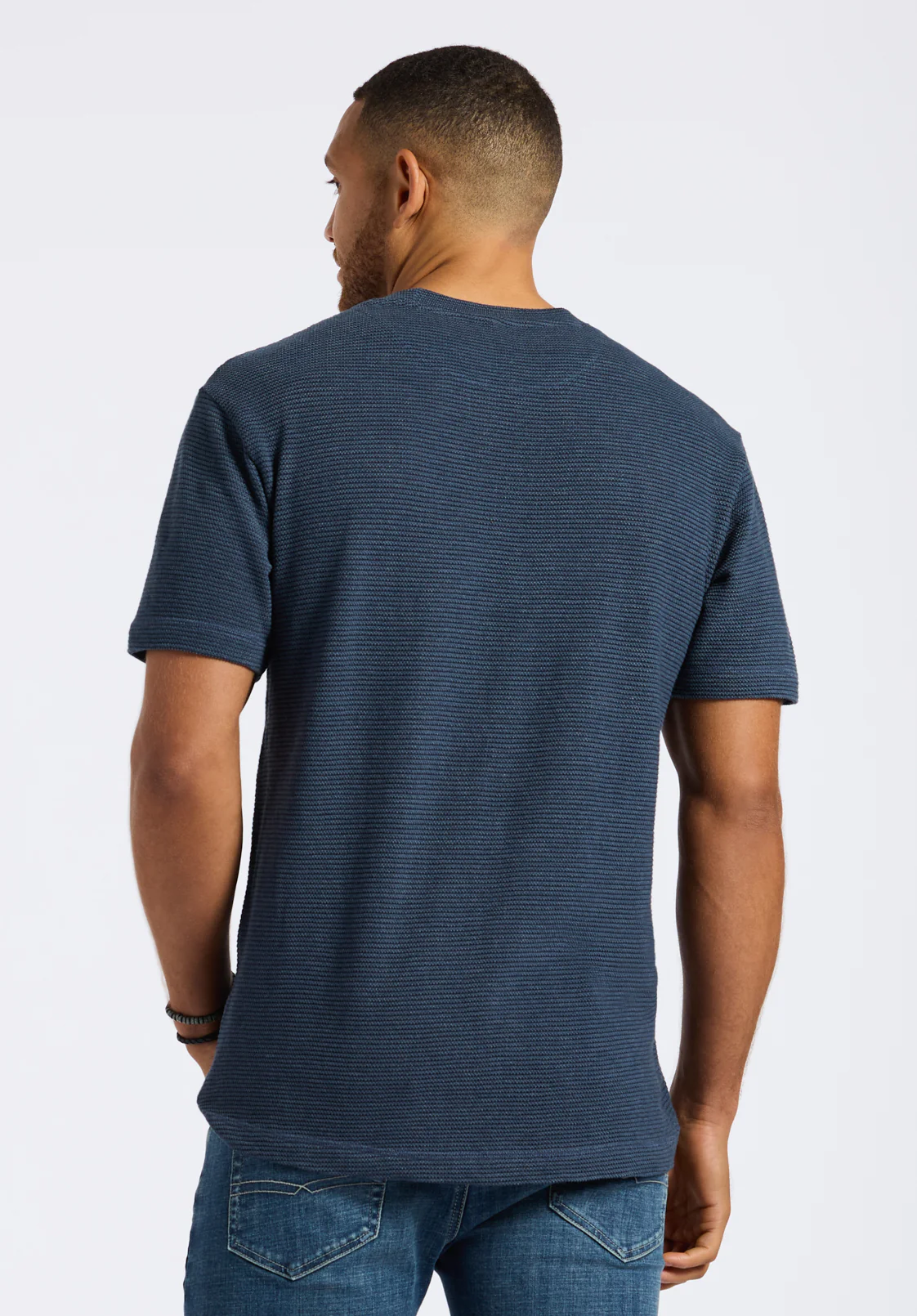 Karlton Men's Waffle-Knit T-Shirt, Whale - BM24538 - Image 5