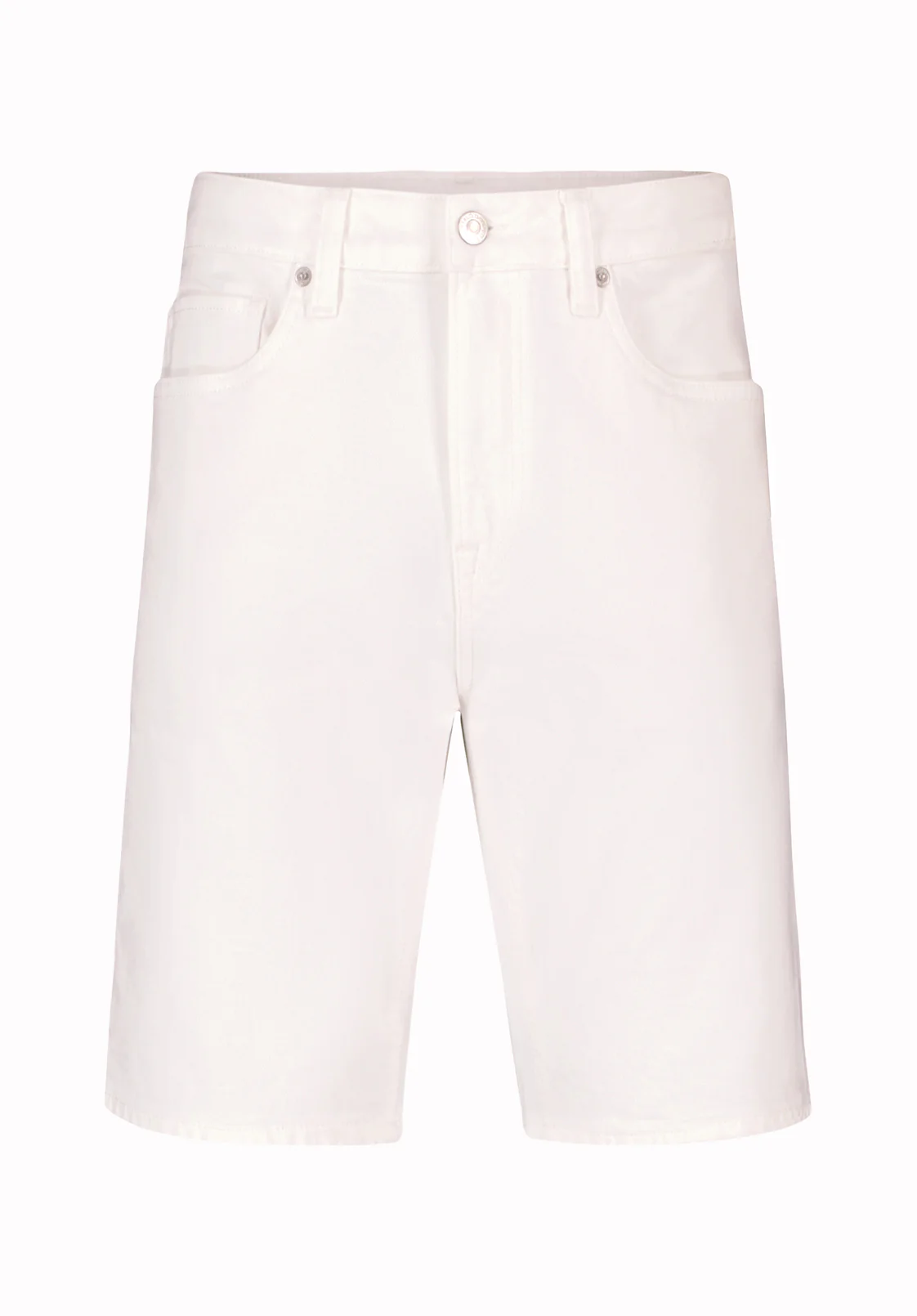 Slim Parker Men's Denim Shorts in White Rinse - BM22775 - Image 5