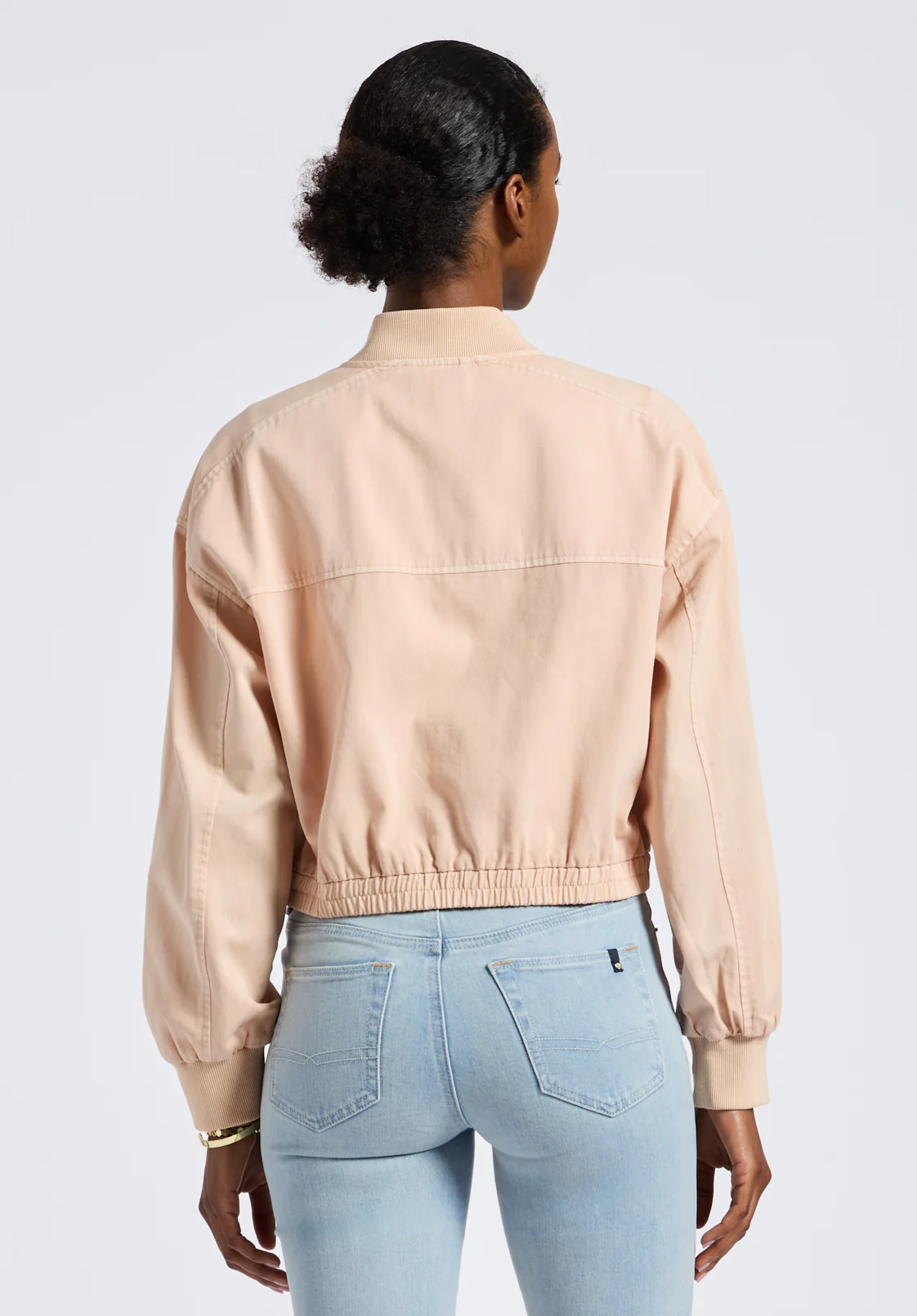 Pyper Women's Cropped Zip-Up Jacket, Cameo Rose - JK0044P - Image 3