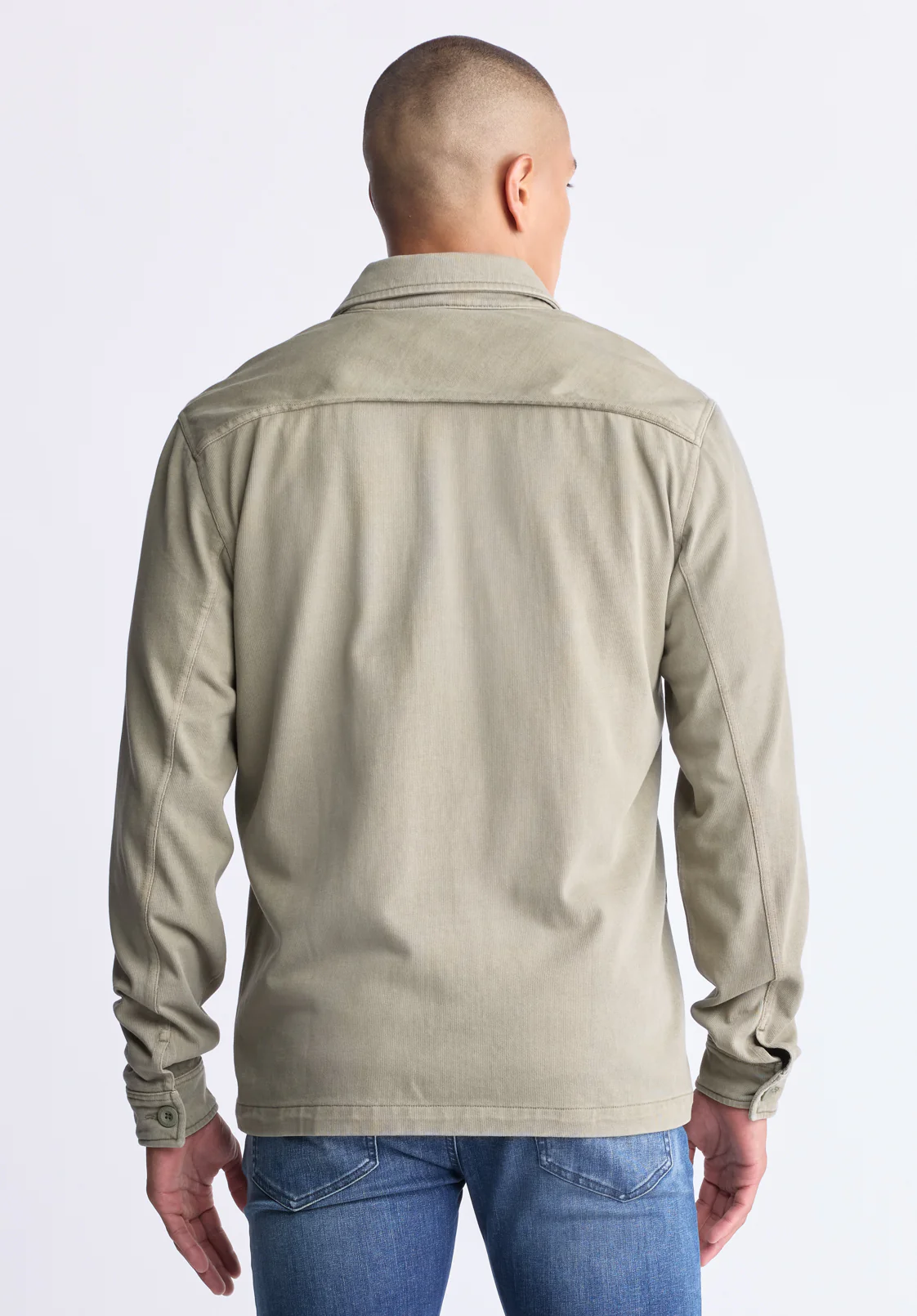 Salto Men's Utility Shirt Jacket, Army Green - BM24497 - Image 3