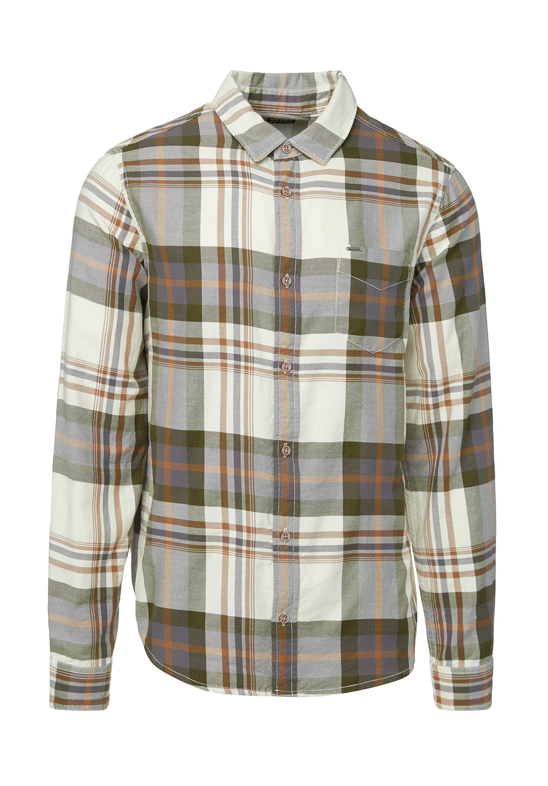 Sander Men's Long-Sleeve Shirt in Fern Plaid - BM24217 - Image 7