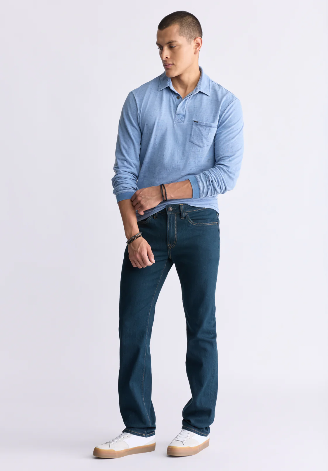 Straight Six Men's Jeans in Tinted Indigo - BM22997 - Image 5