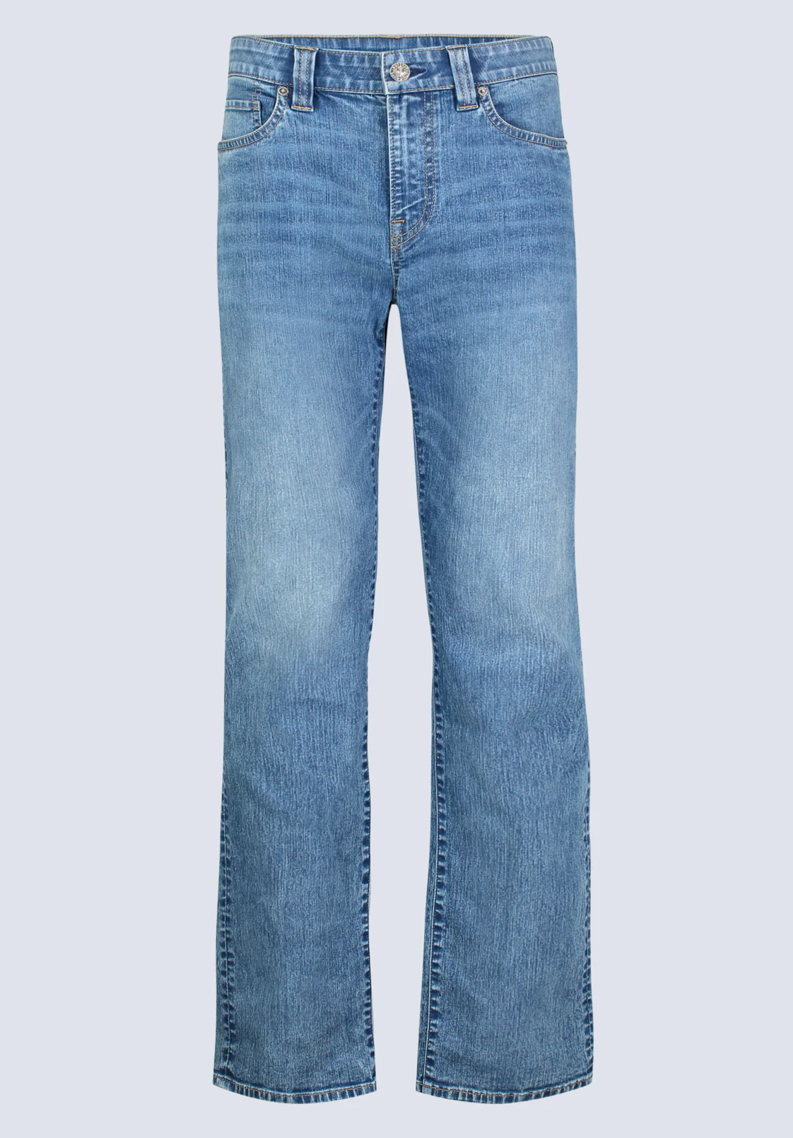 Straight Six Men's Jeans, Contrasted Indigo - BM26028 - Image 6