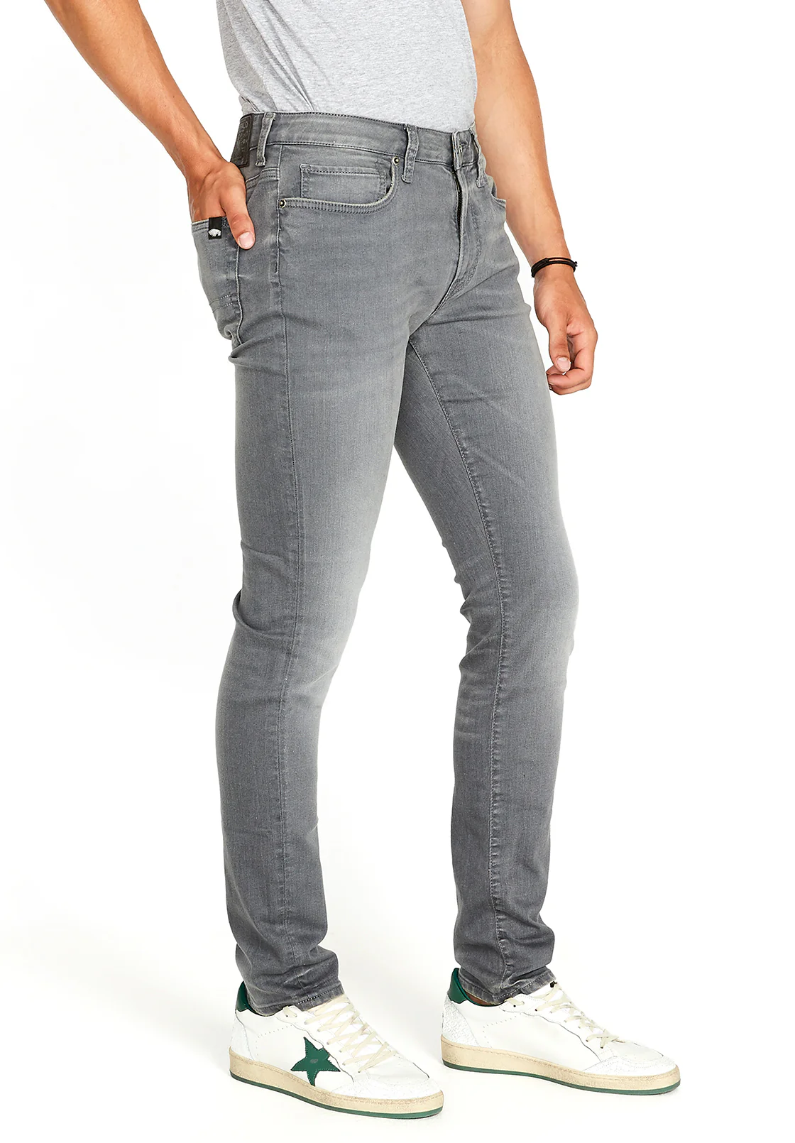Skinny Max Men's Jeans in Grey Sanded - BM22592 - Image 3