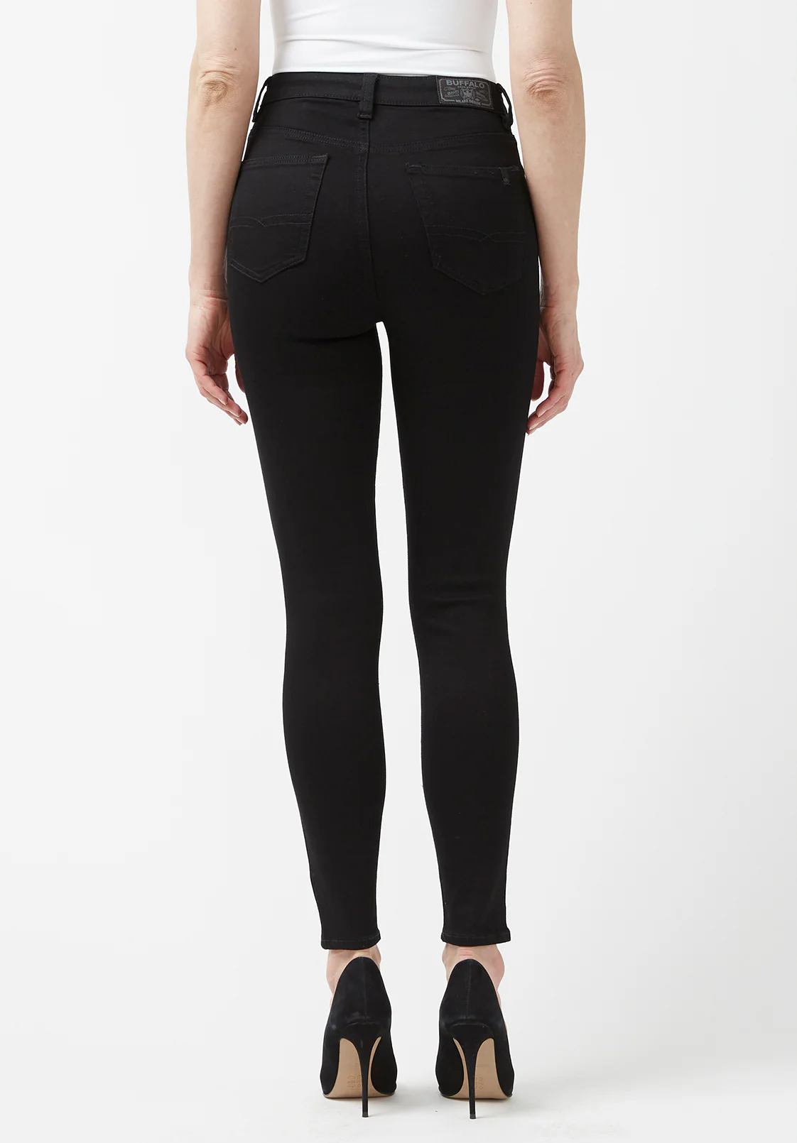 High Rise Skinny Skylar Women's Jeans in Black - BL15663 - Image 3