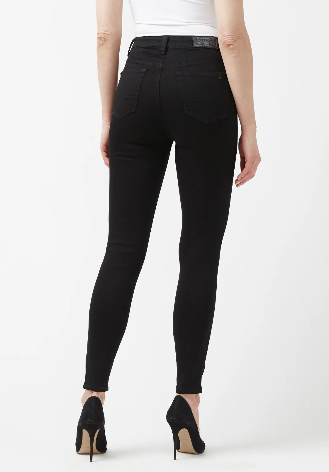 High Rise Skinny Skylar Women's Jeans in Black - BL15663 - Image 7