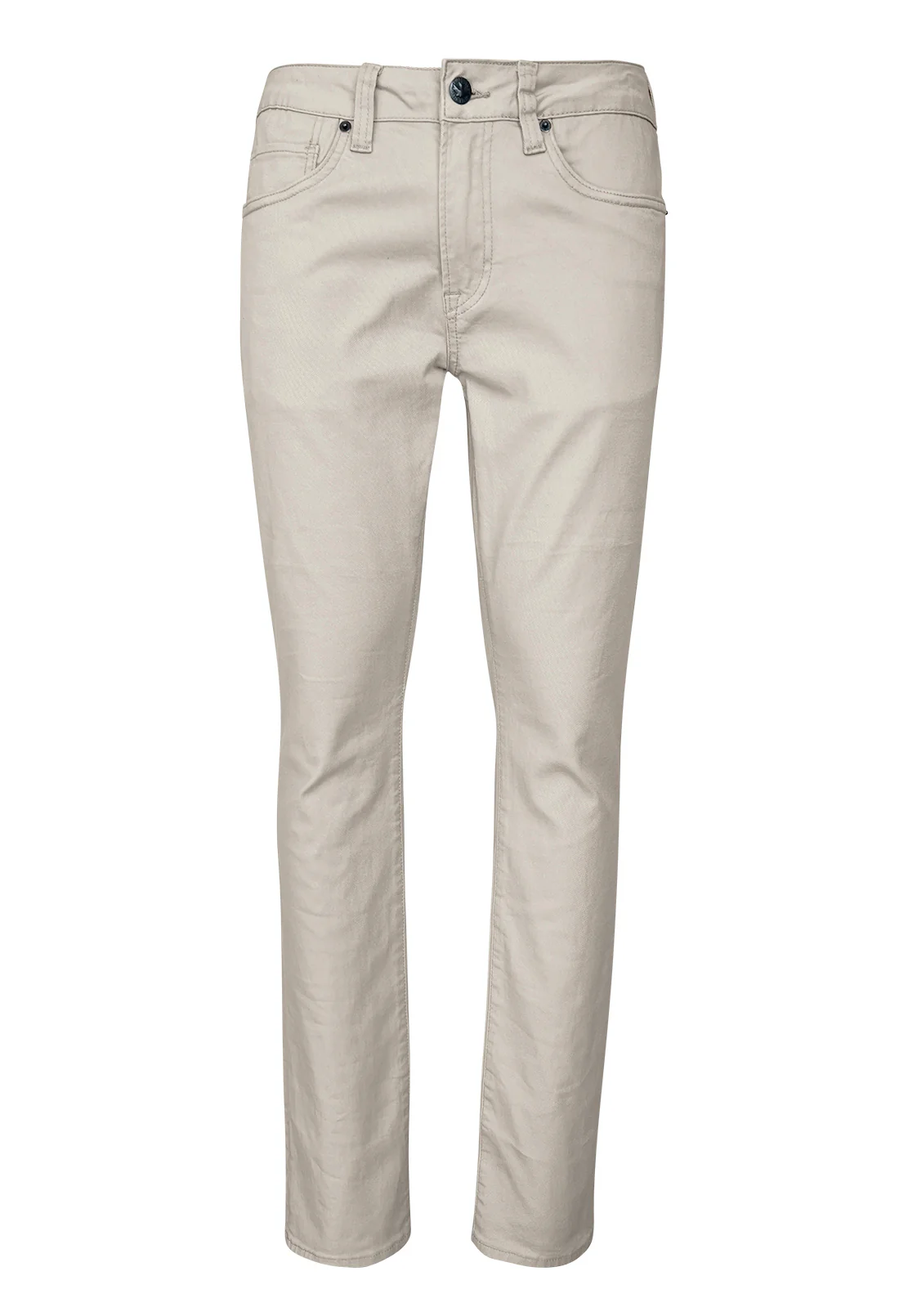 Slim Ash Men's Twill Pants in Beige - BM22017 - Image 6