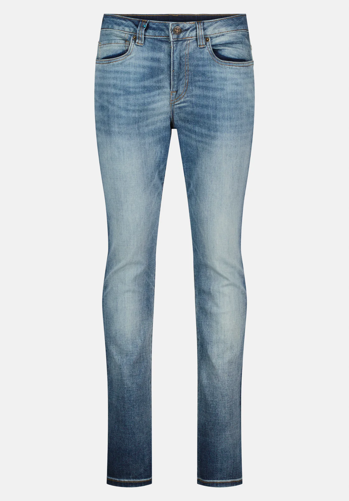 Slim Ash Men's Jeans in Authentic and Sanded Blue - BM22604 - Image 5