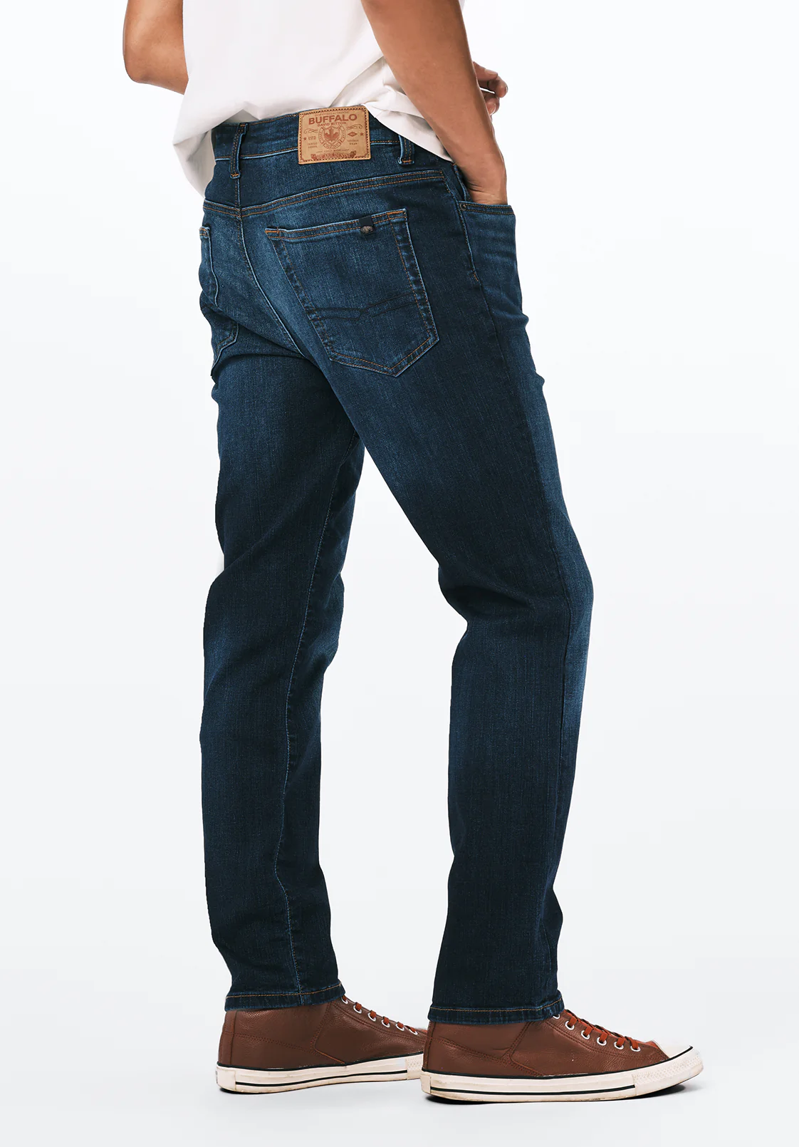 Slim Ash Men's Jeans in Mid Blue - BM22633 - Image 3