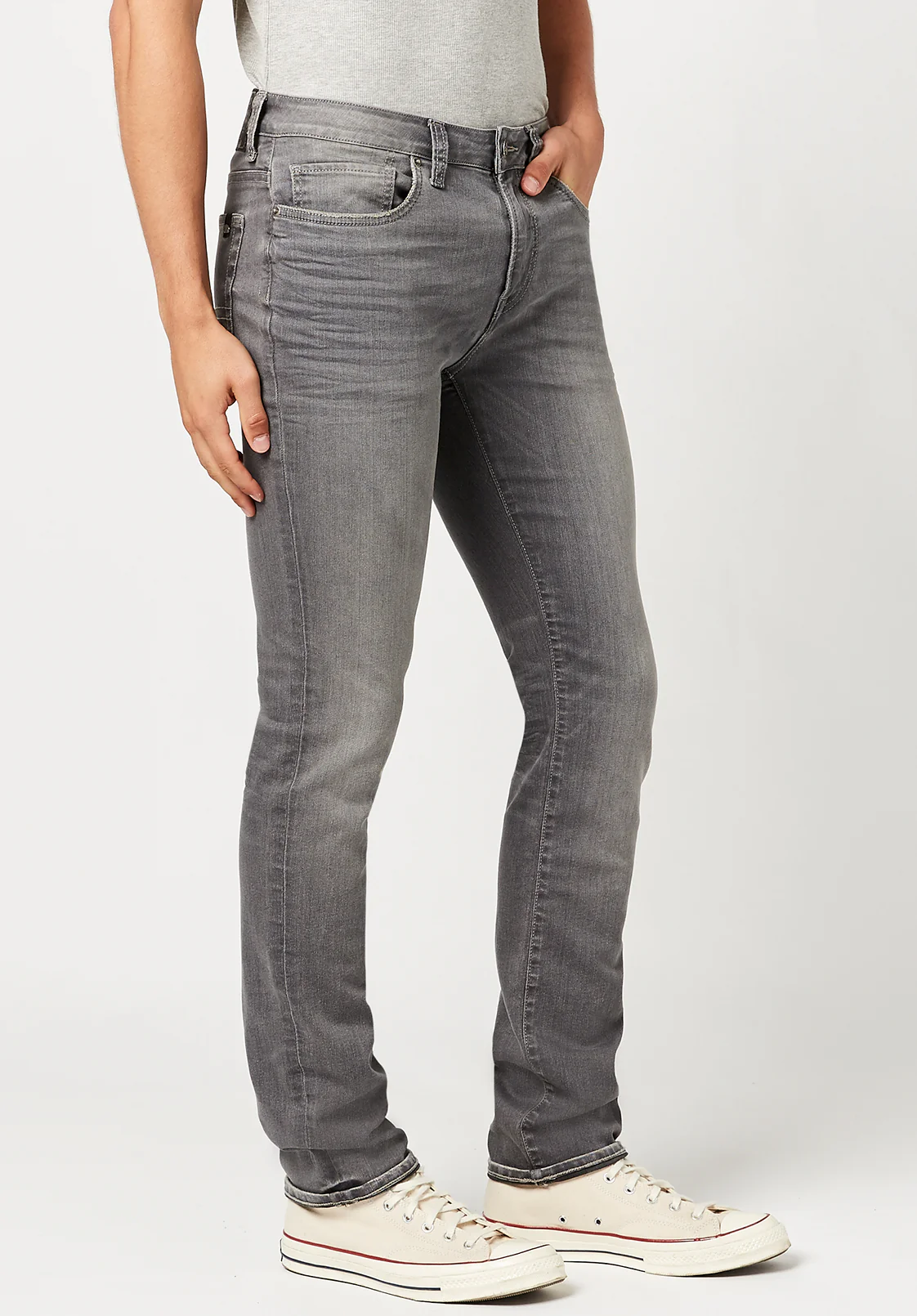Slim Ash Men's Jeans in Grey Sanded - BM22721 - Image 3
