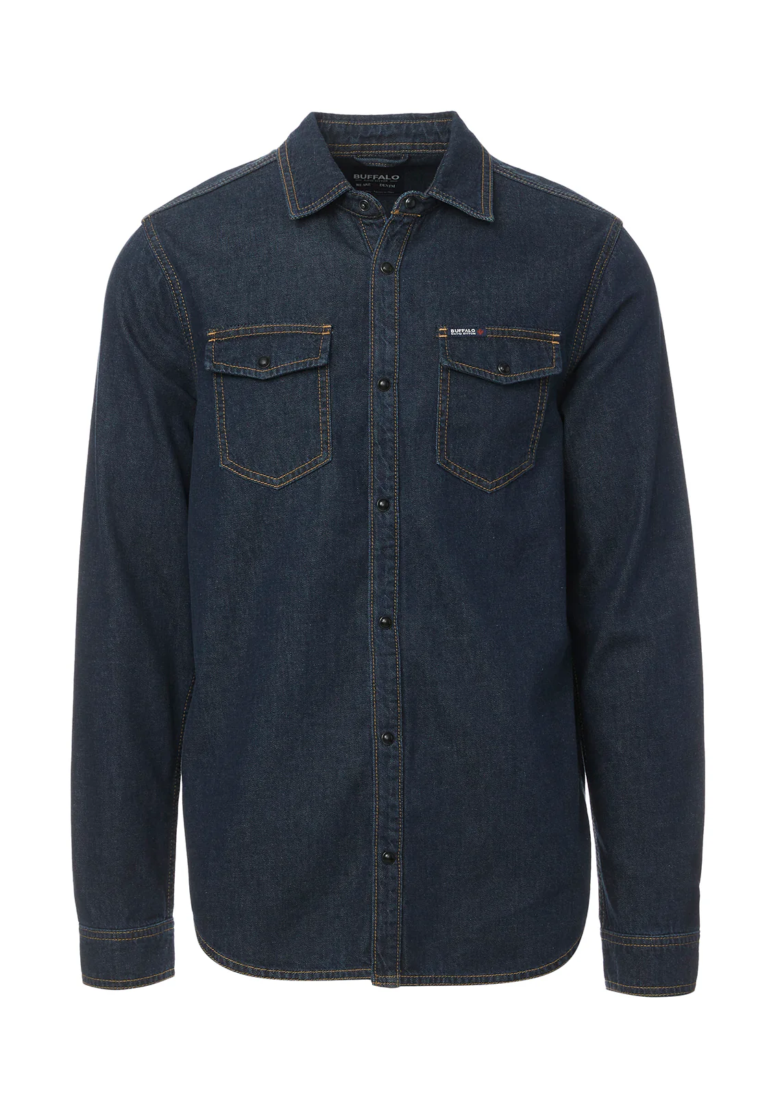 Stanley Men’s Long-Sleeve Denim Shirt in Indigo - BM22635 - Image 6