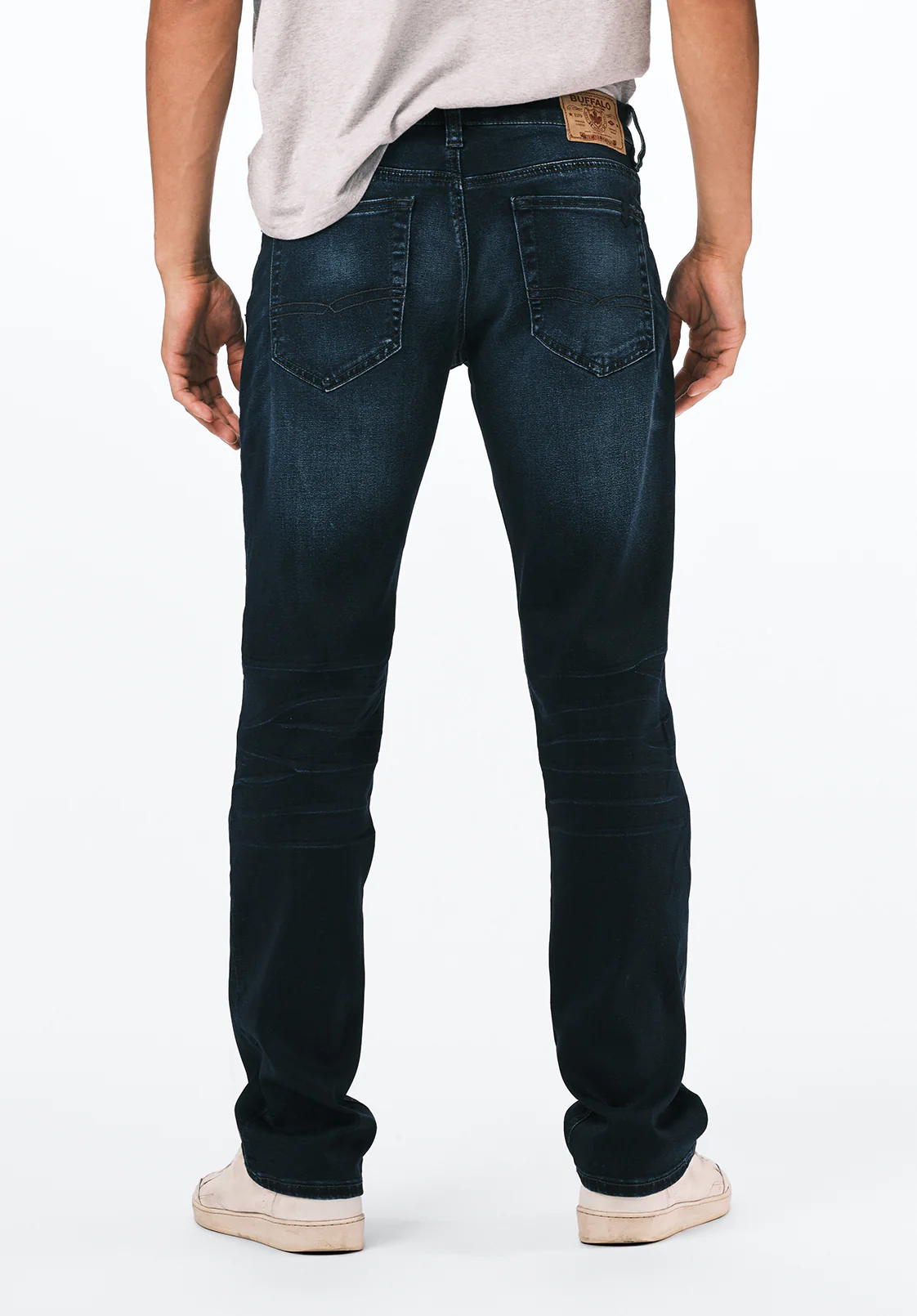 Straight Six Men's Jeans in Authentic and Deep Indigo - BM20457 - Image 3