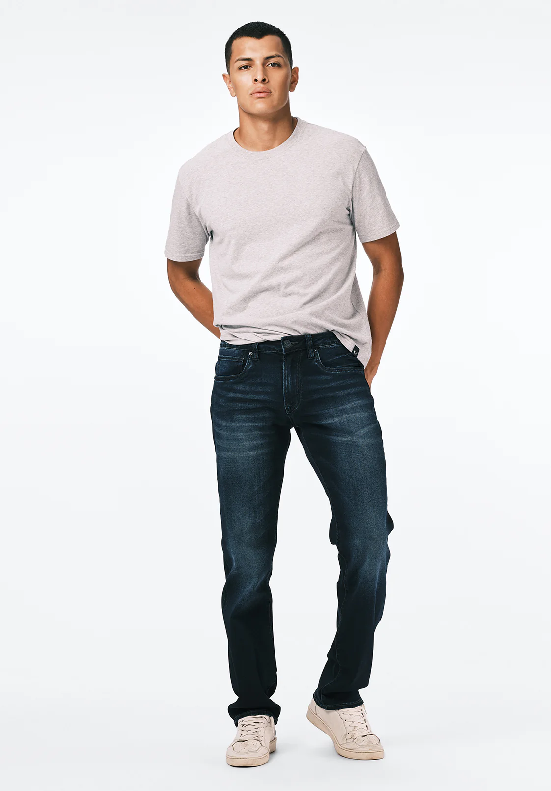 Straight Six Men's Jeans in Authentic and Deep Indigo - BM20457 - Image 4