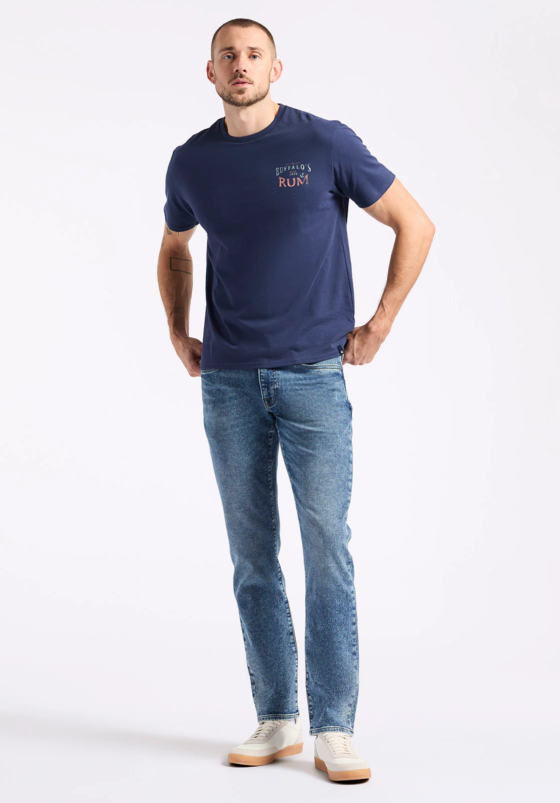 Taneer Men's Graphic T-Shirt with Rum Print, Whale - BM24642 - Image 4