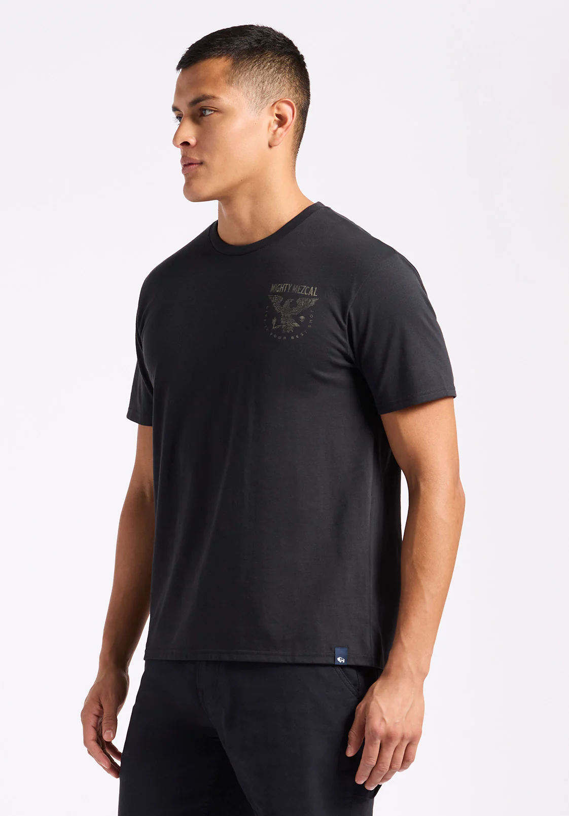 Tonder Men's Graphic T-Shirt with Eagle Print, Black - BM24634 - Image 4
